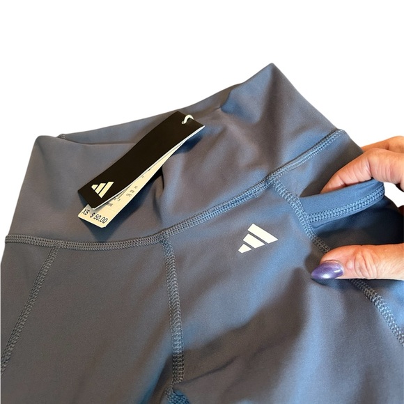 Adidas OPT St 3/4 Tig Blue Athletic Tights - Picture 13 of 16